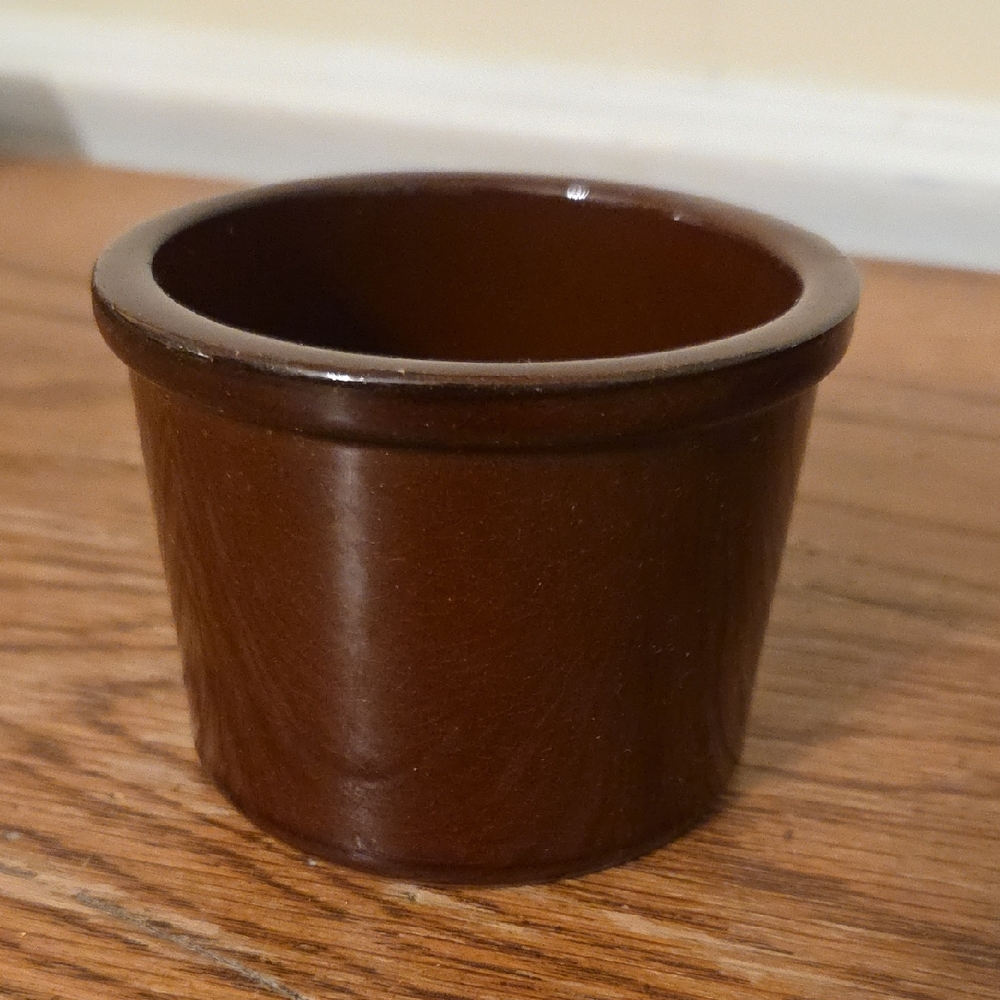 Vintage Jaxton MCM Brown Ceramic Pot